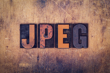 JPEG Concept Wooden Letterpress Type