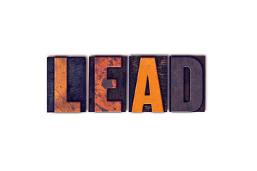 Lead Concept Isolated Letterpress Type