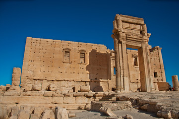 The ruins of the ancient city Palmyra before the war. Palmyra, Syria. Photo taken: October 10, 2010