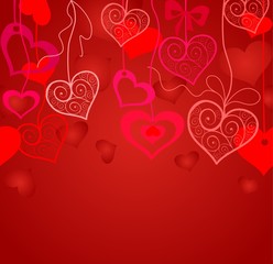 Seamless background for Valentines day