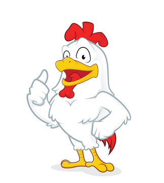 Chicken giving thumbs up