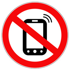 zakaz używania telefonu - obrazy, fototapety, plakaty