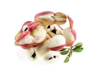 Manila tamarind fruit isolated on white background