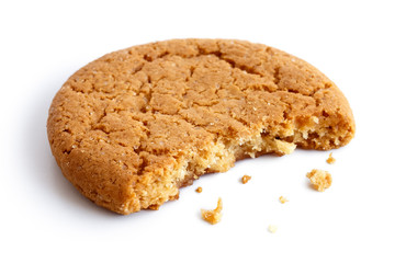 Single round ginger biscuit.