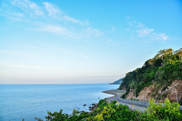 The road beside the sea : Nang Phaya View Point (Chalerm Burapa Chollathit Road)