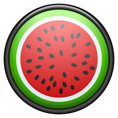 Watermelon fruit button sign