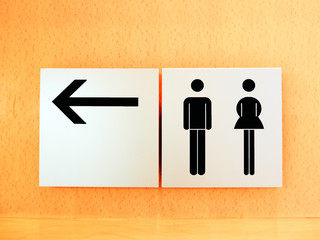 sign restroom