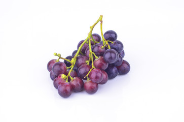 red grape isolated on white