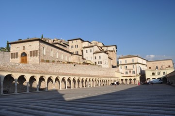Fototapeta na wymiar Basilica of San Francesco in Assisi