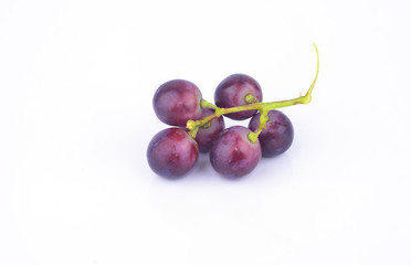 red grape isolated on white