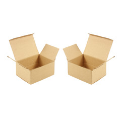 cardboard box, isolated on white background