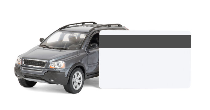 Car with credit card