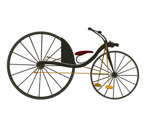 Retro bike. Vector Illustration