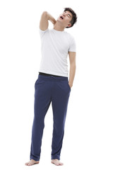 Fototapeta premium Young man just waking up