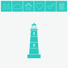 Lighthouse vector icon.