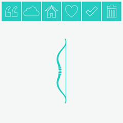 Bow vector icon.