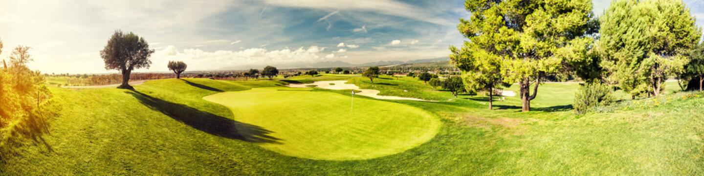 golf field landscape