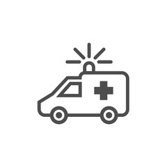 Ambulance line icon