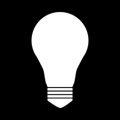 Light lamp sign icon.