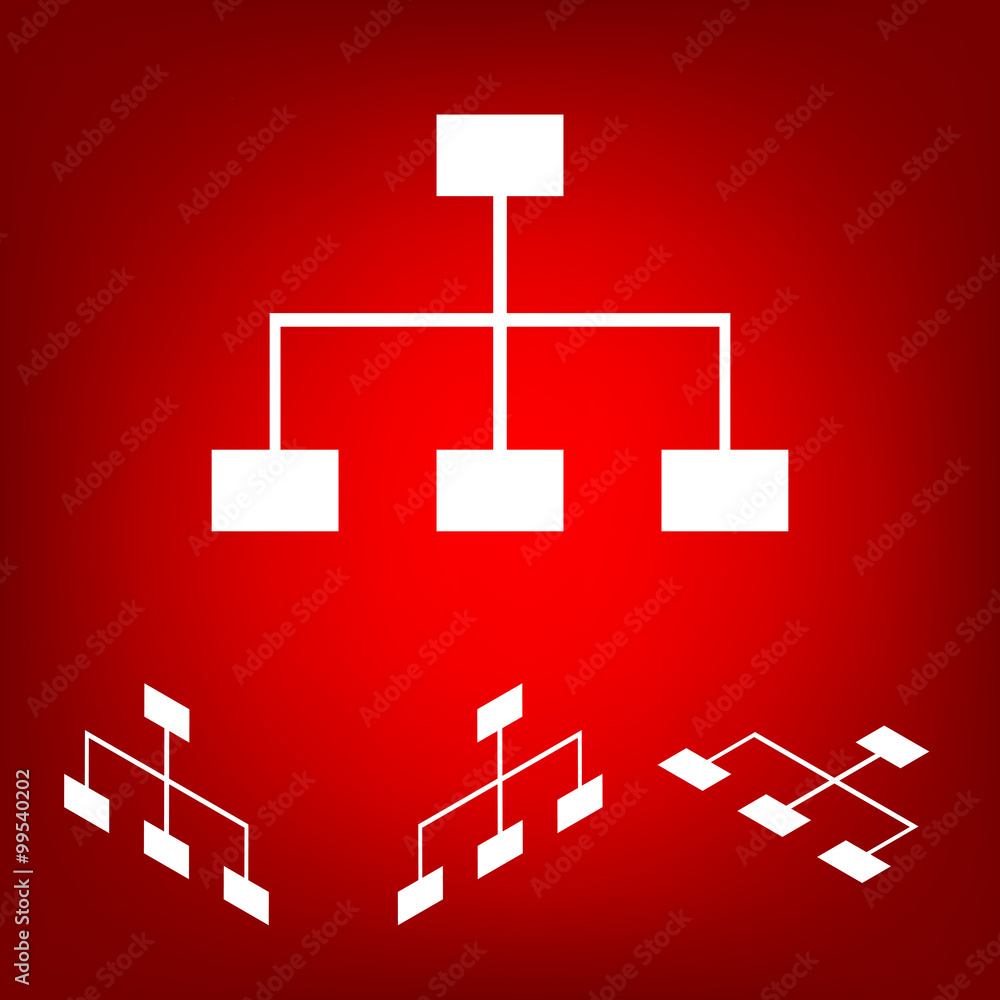 Poster site map icon for your projects set. isometric effect