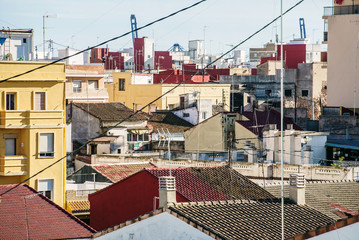 Fototapeta premium roofs in the Valencia