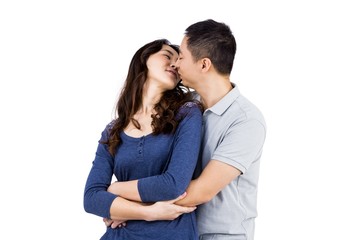 Affectionate couple embracing each other