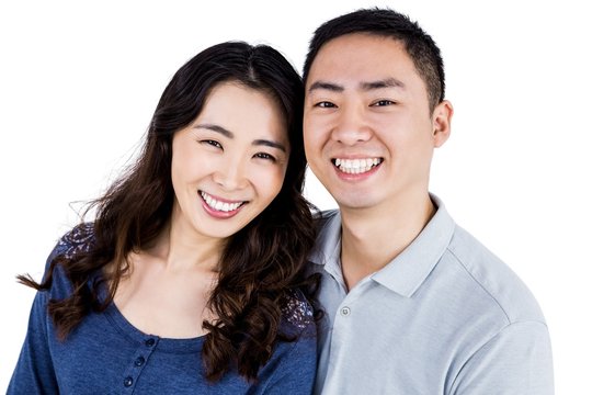 Portrait of couple smiling