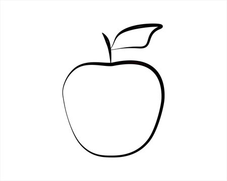 Line icon apple