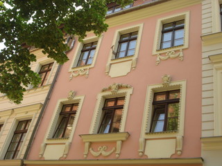 Facciata di un palazzo di Berlino Est