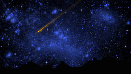 Komet am Nachthimmel  © Cara-Foto