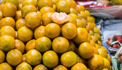 orange fruit at the market