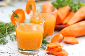 Jus de carotte frais