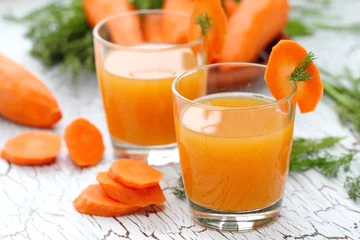Photo sur Plexiglas Jus Fresh carrot juice