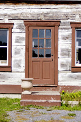 Fototapeta na wymiar front door of pioneer house