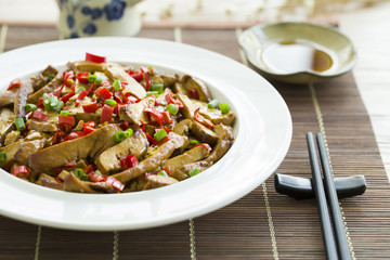 Chinese cuisine fried tofu