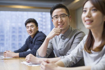 Business people having a meeting in board room