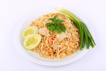 Thai Style Fried rice with pork in Bangkok, Thailand