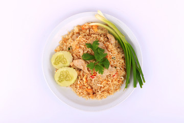 Thai Style Fried rice with pork in Bangkok, Thailand