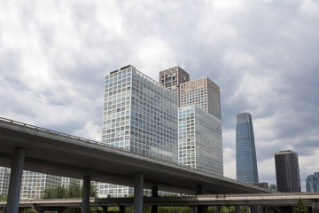Obraz premium View of central business district, Beijing