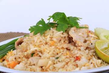 Thai Style Fried rice with pork in Bangkok, Thailand