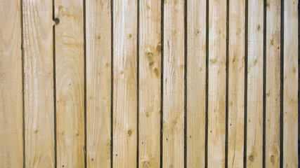 Close up of a new fence
