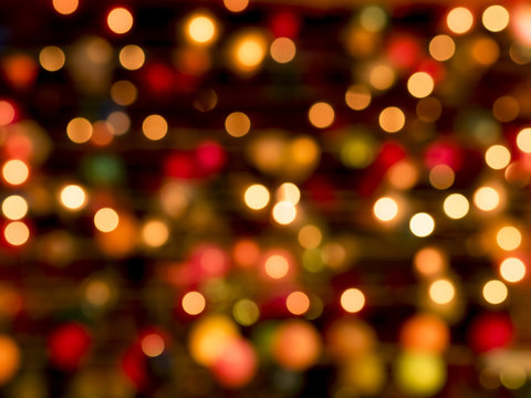 Multicolored de-focused bogey light background