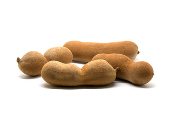 tamarind on white background