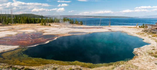 Fototapeta premium Natural hot spring, Yellowstone National Park