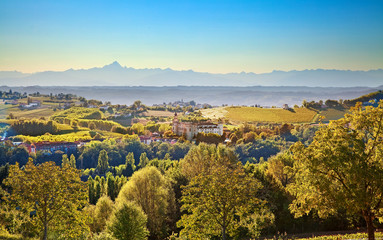 Fototapeta na wymiar Costigliole d'Asti (Piedmont, Italy): landscape