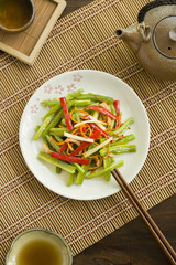 Chinese cuisine spicy bitter melon