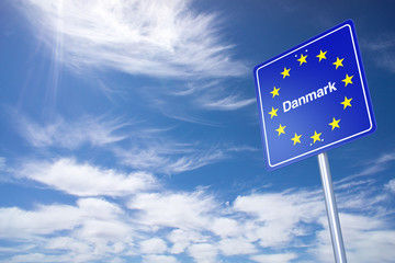 Denmark Border Sign