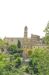 Vista de Montepulciano, La Toscana, Siena, Italia