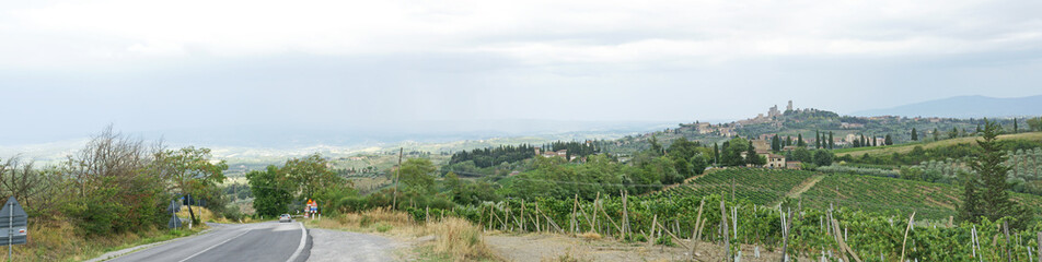 Fototapeta na wymiar Paisaje de La Toscana, Italia