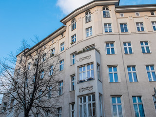 Modern Apartment Building at Late Afternoon